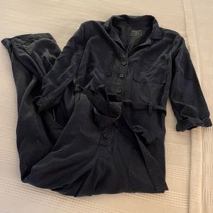 Navy 3/4 Sleeve Jumpsuit